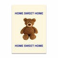 Modern Nordic Cute Animal Bear Poster Wall Decor Art Canvas Painting