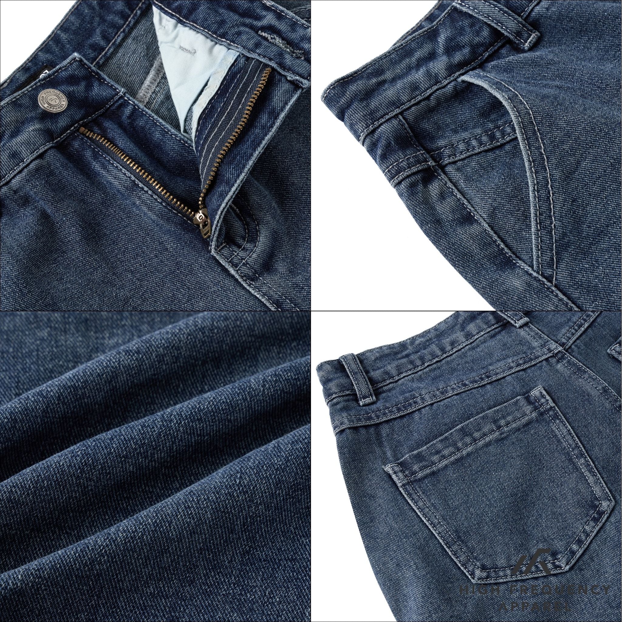 A-line High Waisted Denim Jorts