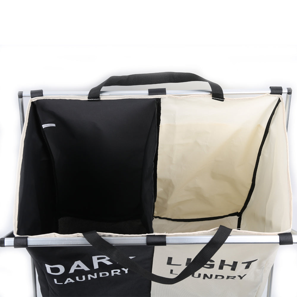 2 Compartments Laundry Rack