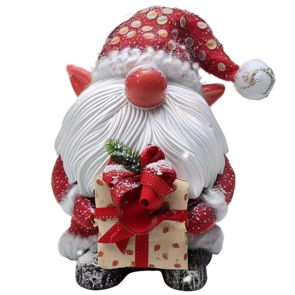 Christmas Green Fur Snowman Christmas Decoration Home Ornament