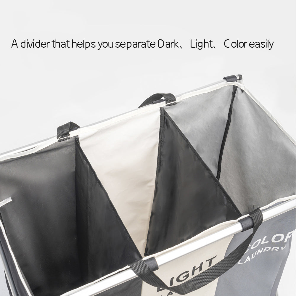 3 Compartments Laundry Rack