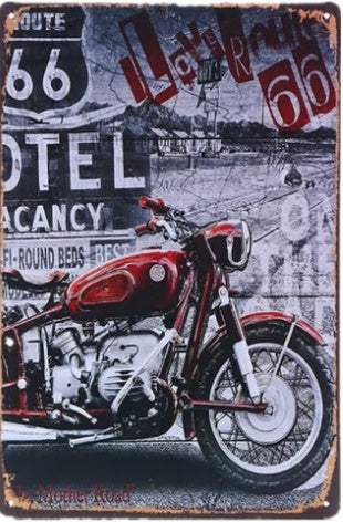 Retro Tin Painting Bar Home KTV Mural Wall Hanging Tin Metal Decor Creative