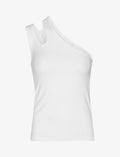 REMAIN Jersey One-Shoulder Top in Bright White