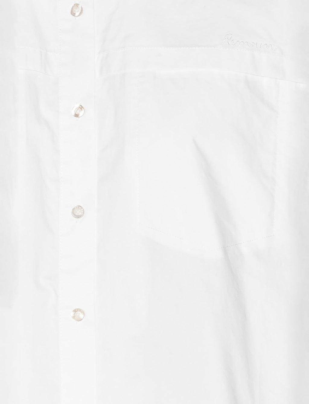 REMAIN Poplin Oversized Shirt in Bright White