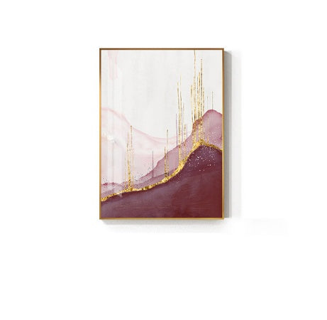Nordic PurpleCanvas Painting Abstract Golden  Canvas Painting Wall Pictures