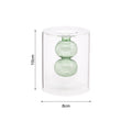 Double glass transparent vase