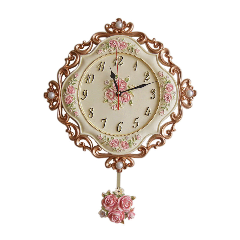 European Stereo Wall Clock Silent Clock