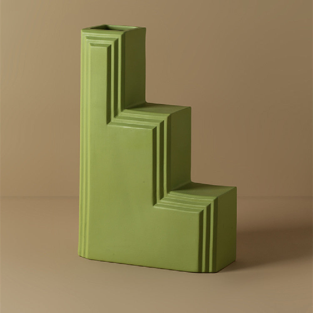Geometrically Simple Art Vase Ornaments