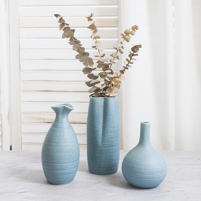 Creative Home Ceramic Crafts Ceramic Vase Desk Hydroponic Vase Decoration