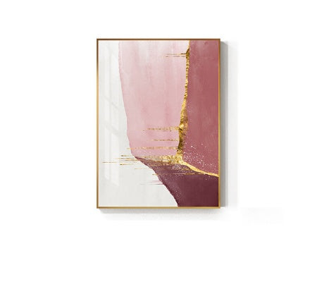 Nordic PurpleCanvas Painting Abstract Golden  Canvas Painting Wall Pictures