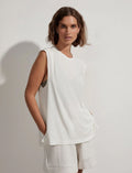VARLEY Calgary Boxy Tank in Cloud Dancer