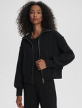 VARLEY Gibbs Zip-Through Sweat in Black