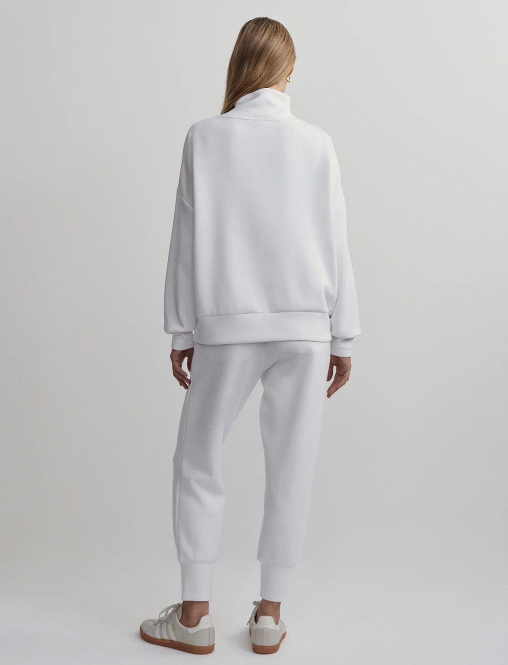 VARLEY Hawley Half-Zip Sweat in White