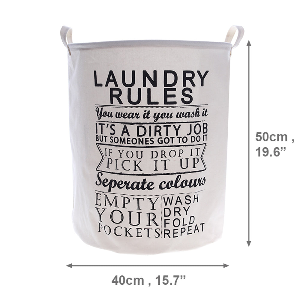 Laundry Rules Laundry Basket
