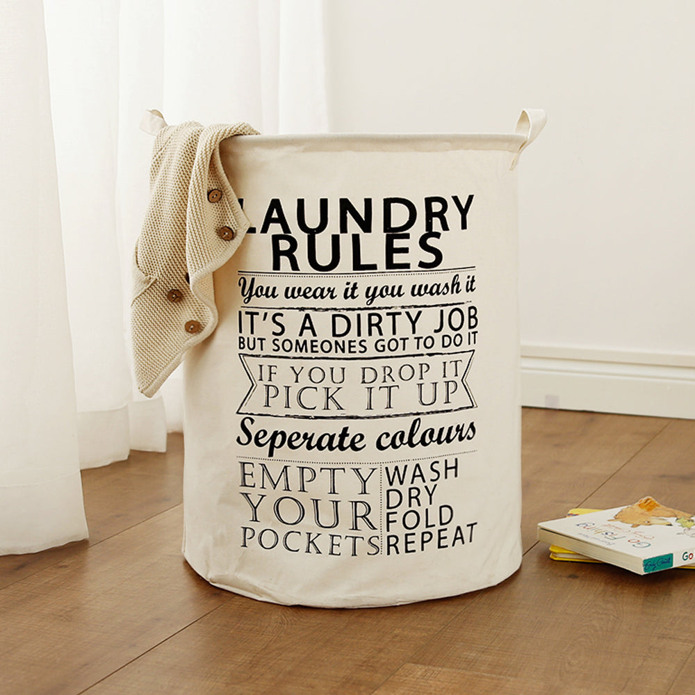 Laundry Rules Laundry Basket