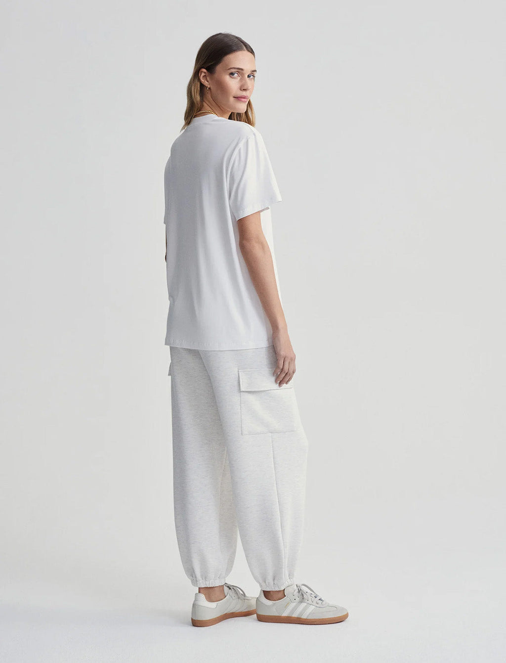 VARLEY Leighton Boyfriend Tee in White