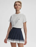 VARLEY Mattie Branded Tee in White