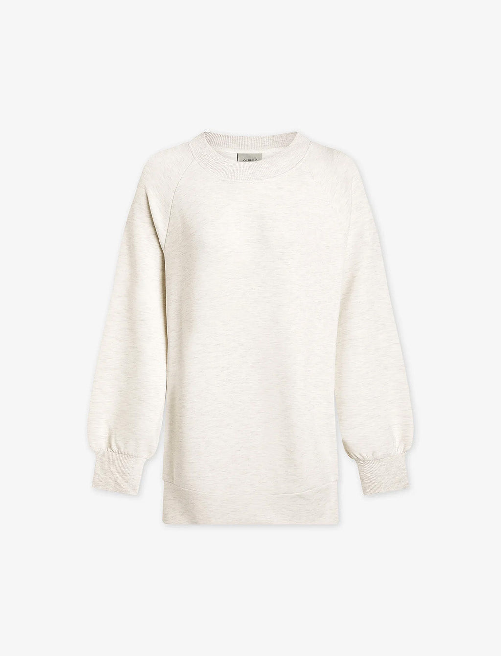 VARLEY Nicole Boyfriend Sweat in Ivory Marl