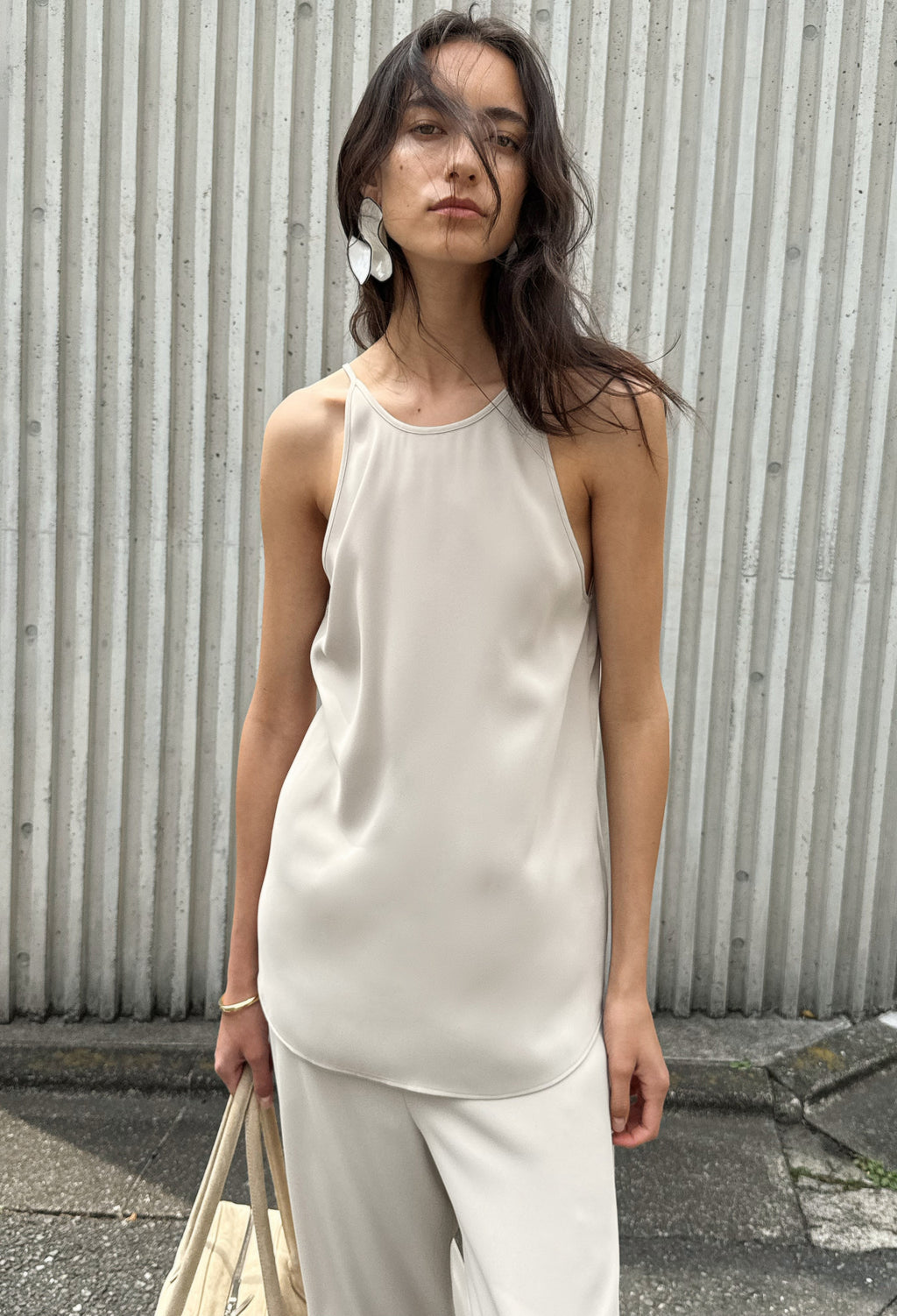 ORR Summer Lu Sleeveless Top in Beige