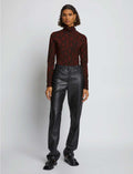 PROENZA SCHOULER WHITE LABEL Jersey Turtleneck Top In Maple