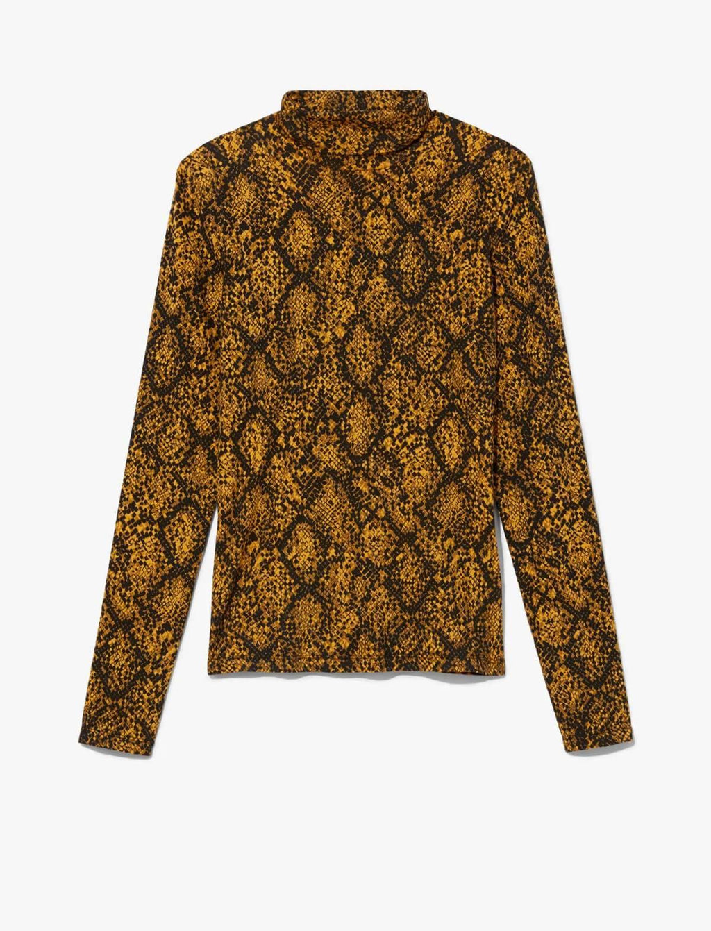 PROENZA SCHOULER WHITE LABEL Jersey Turtleneck Top In Gold