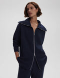 VARLEY Raleigh Zip-Through Sweat in Navy
