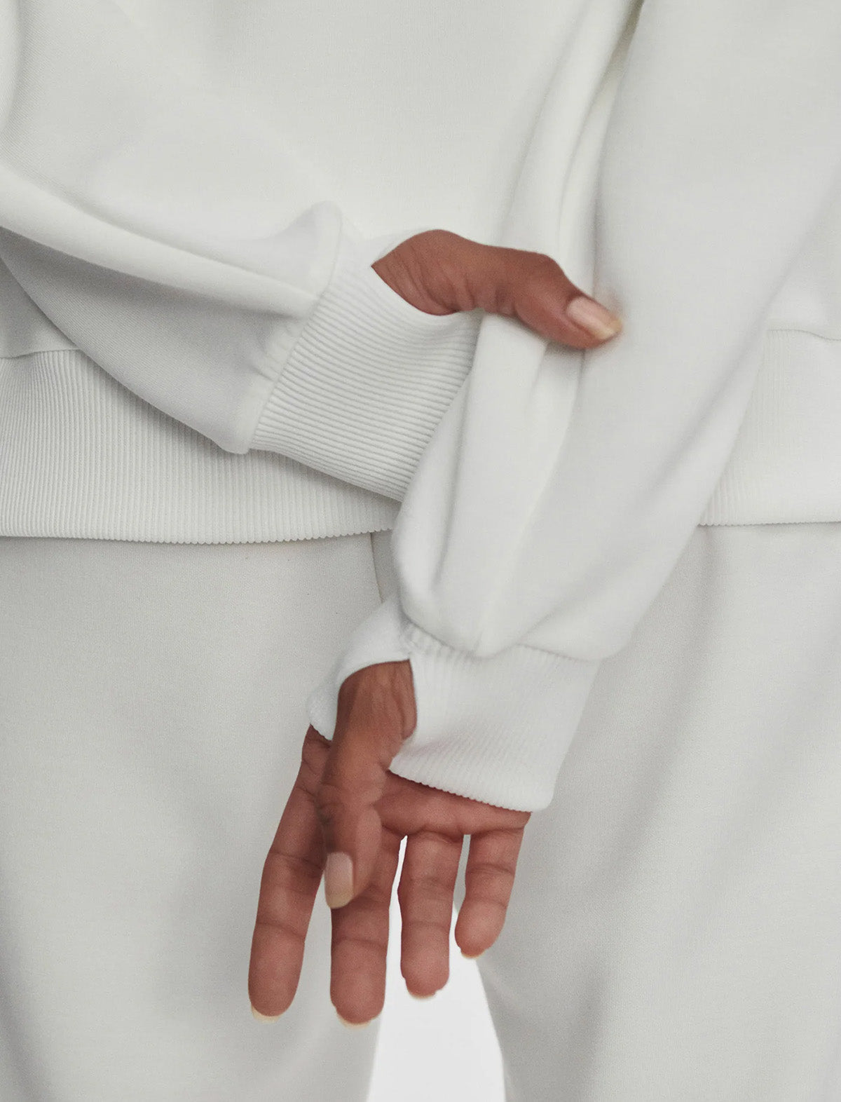 VARLEY Raymar Half-Zip Sweat in White/Navy/Forest