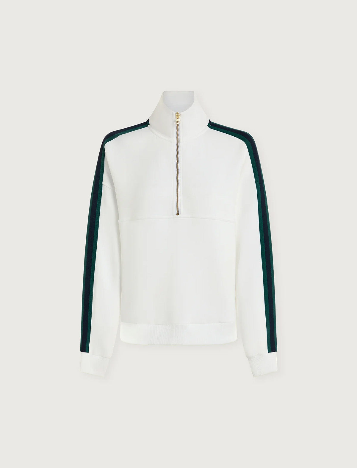 VARLEY Raymar Half-Zip Sweat in White/Navy/Forest