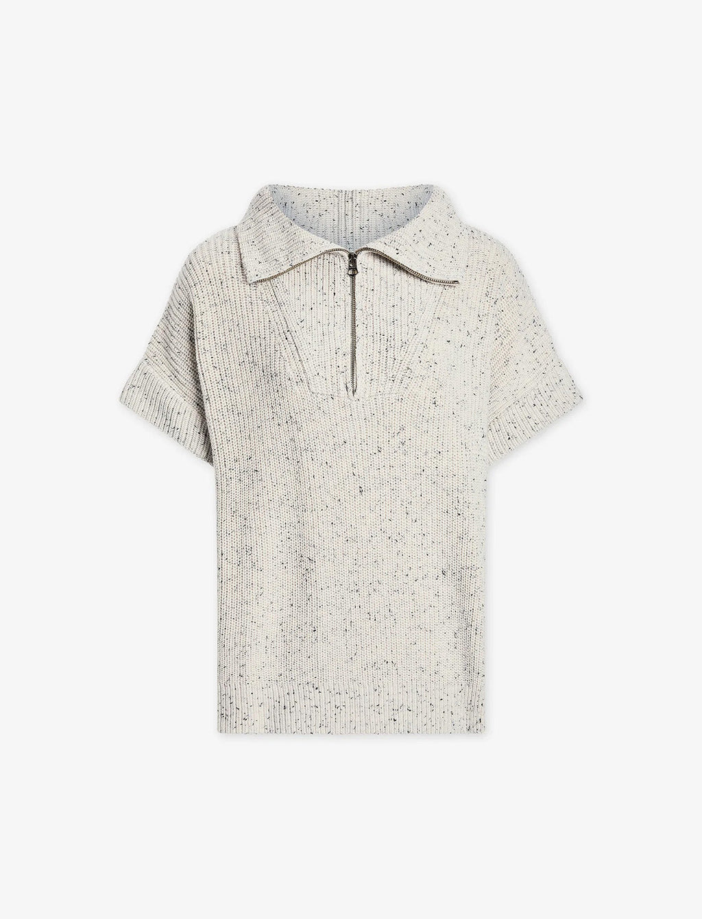VARLEY Reagan Drop Sleeve Sweater in Vaporous Grey Fleck