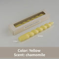 3pcs Scented Aromatic Candles Fragrance Souvenir Gift For Home Decor Christmas Halloween Spiral Tapered Wax Candle Wedding Party