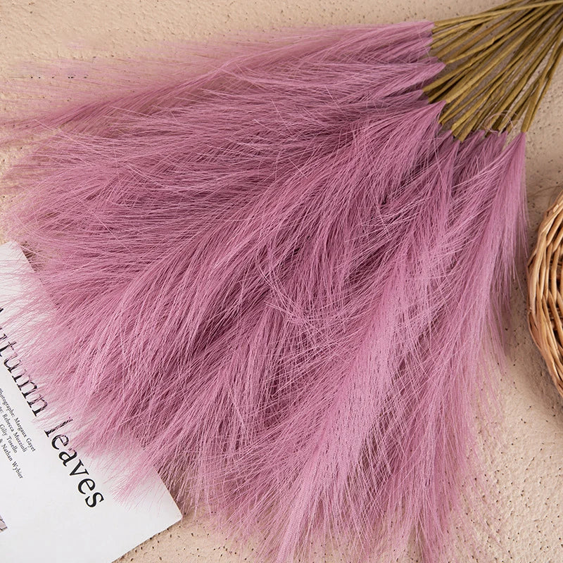 5/10PCS INS Style Reed Pampas Grass Artificial Flowers High Quality Bouquet Fake Plants Boho Home Decor Bedroom Garden Balcony