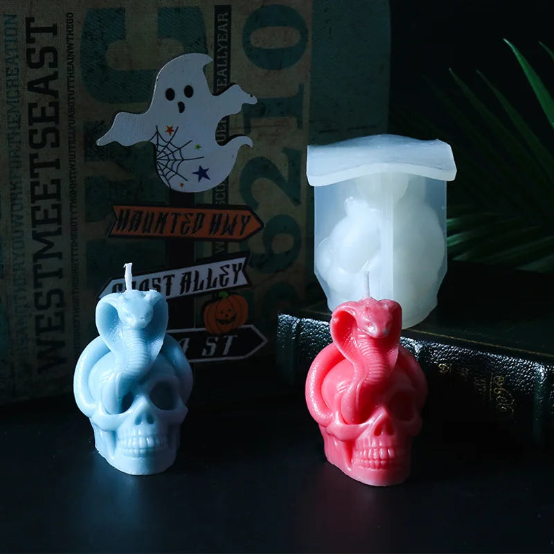 Cats and Pumpkins Silicone Candle Mold Diy Soap Resin Candle Chocolate Candy Jelly Ice Cube Mold Handmade Halloween Gift
