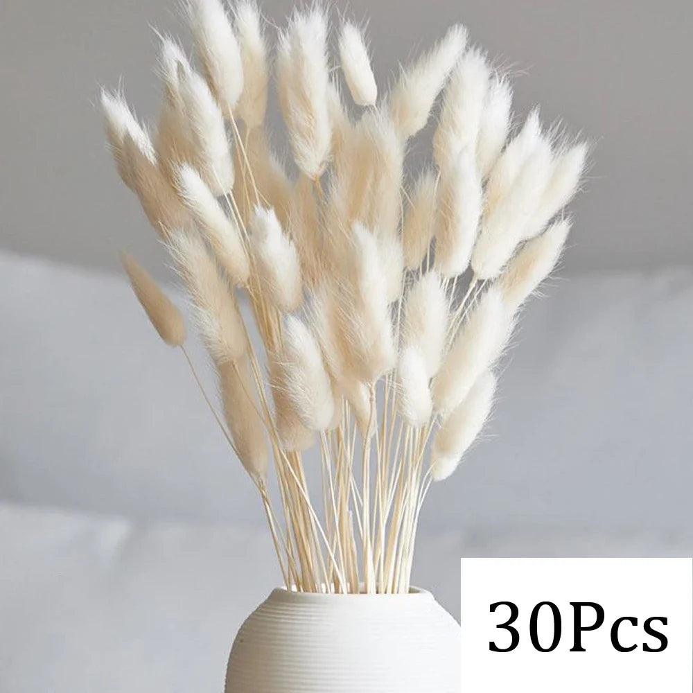 Fluffy Pampas Grass Decoration Boho Wedding Floral Arrangement Natural Phragmites Dried Flowers Bouquet Home Coffee Table Decor
