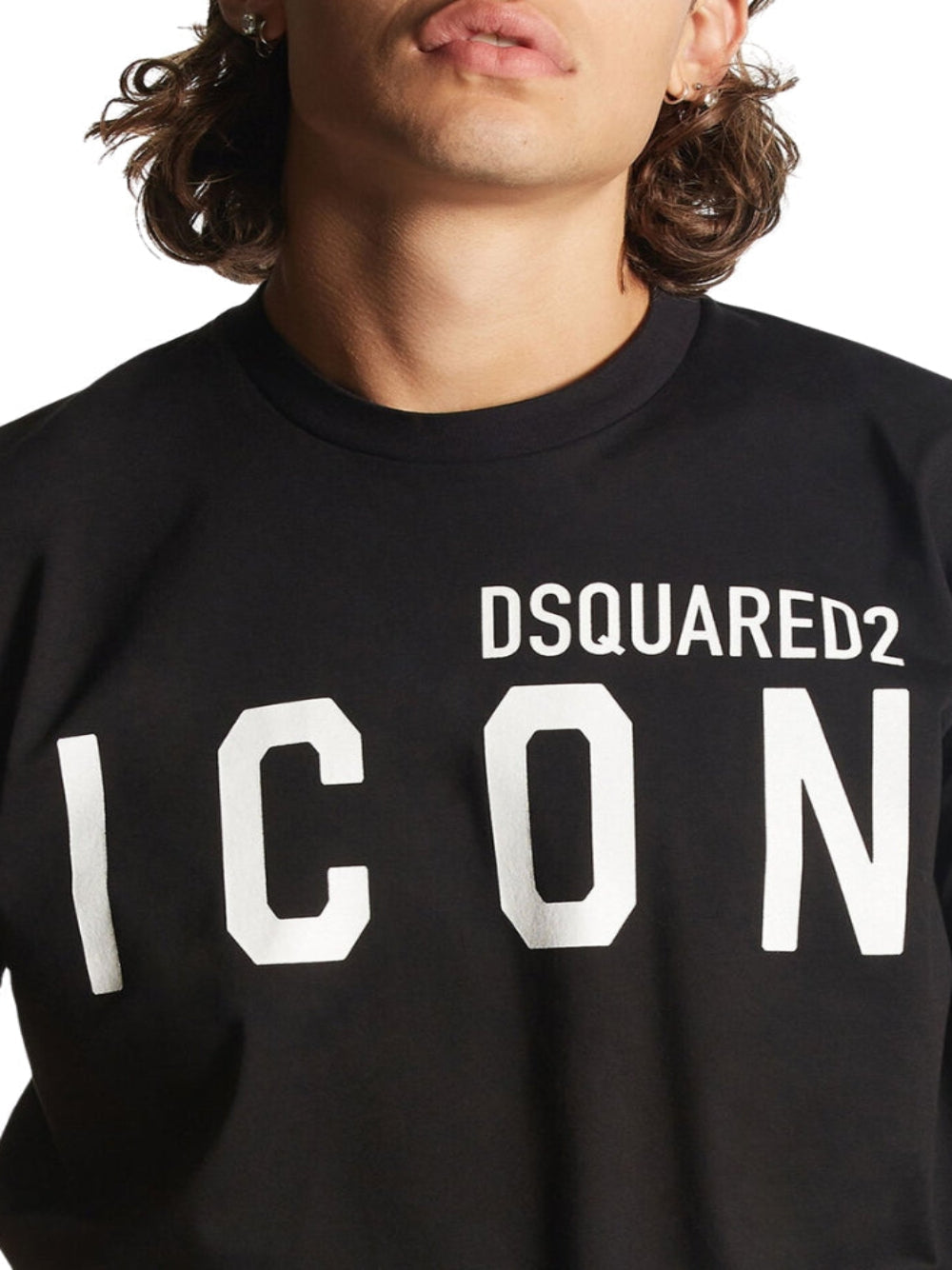 Dsquared2 Icon Print Logo Black T-Shirt