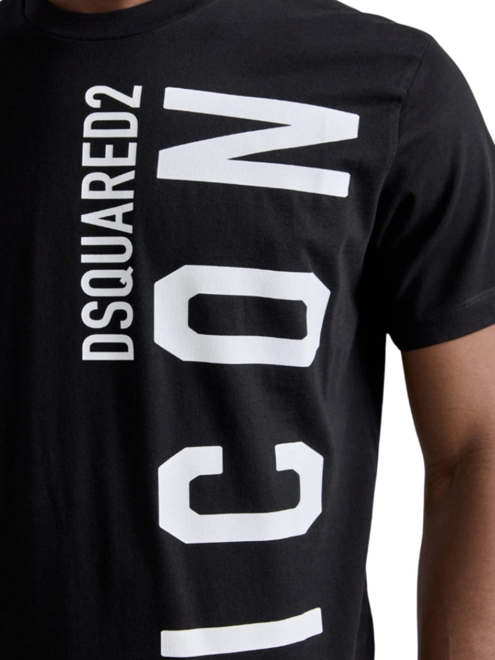 Dsquared2 Vertical Logo Black T-Shirt