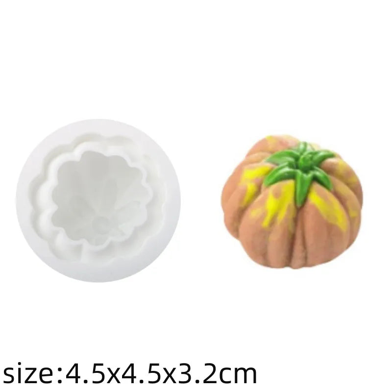 Cats and Pumpkins Silicone Candle Mold Diy Soap Resin Candle Chocolate Candy Jelly Ice Cube Mold Handmade Halloween Gift