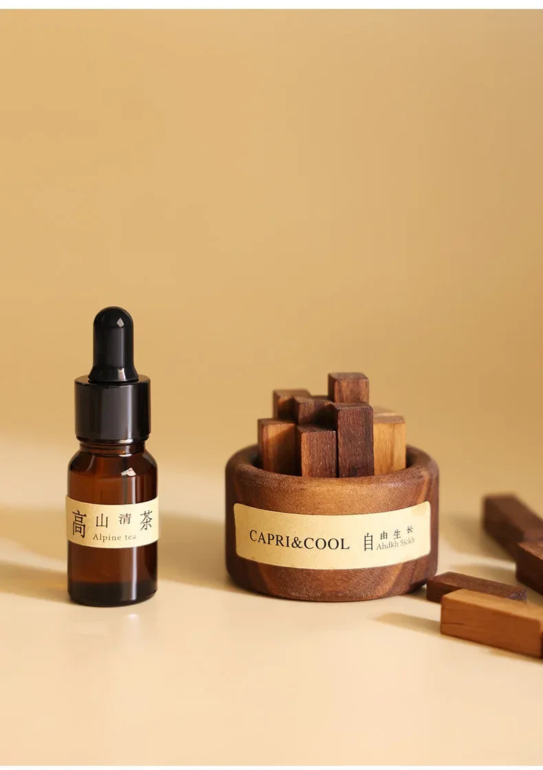 Aroma Diffuser Stick Home Fragrance Reed Diffusers Essential Oil Rose Sea Sandal Aromatic Diffuser Creative Wooden Aromatherapy