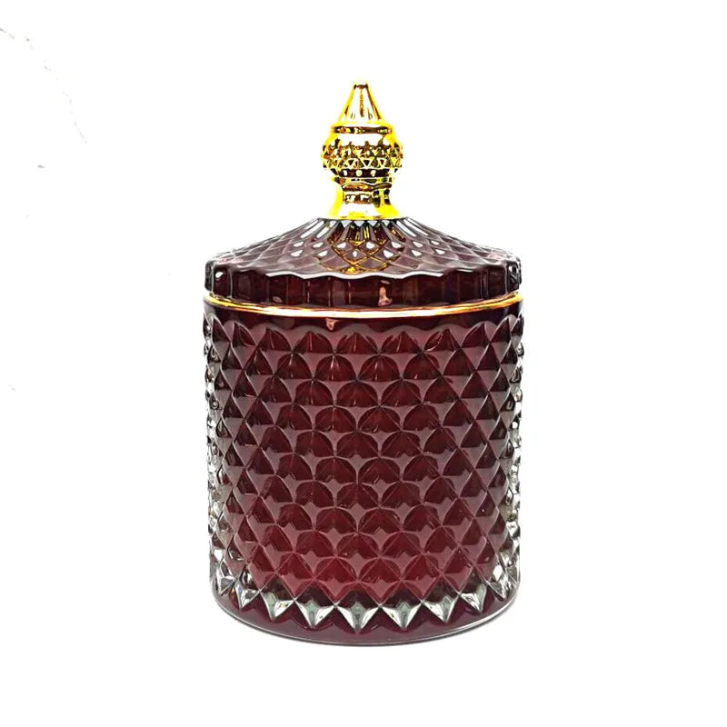 Luxury 10oz elegant Empty Candle vessels with lid For Wedding market