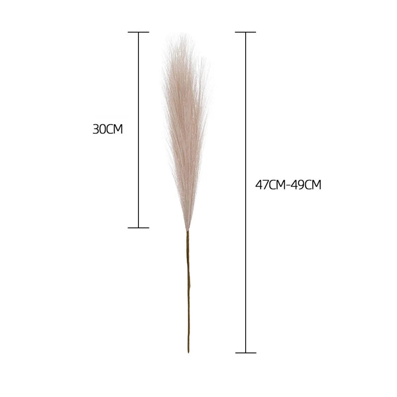 5/10PCS INS Style Reed Pampas Grass Artificial Flowers High Quality Bouquet Fake Plants Boho Home Decor Bedroom Garden Balcony