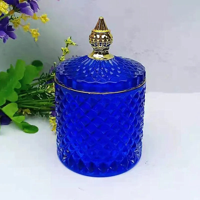 Luxury 10oz elegant Empty Candle vessels with lid For Wedding market