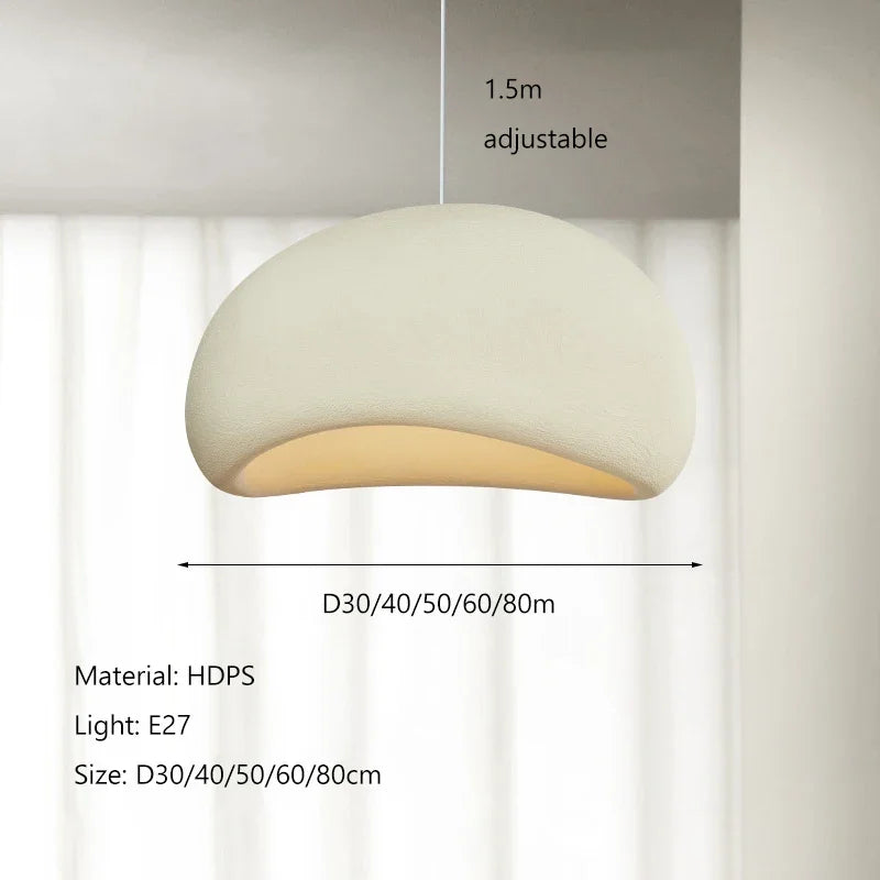 Nordic Wabi Sabi Wind Led Ceiling Chandelier Living Dining Room Bar Home Decor Pendant Lamp Bedroom Loft Hanging Light Fixture