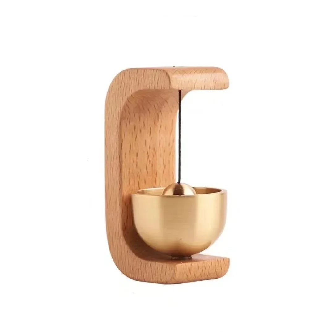 Japanese Wooden Wind Chimes Wireless  Doorbell Entrance Door Bell Decorative Wind Bell for Home Opening Hanging Decorations