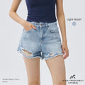 Distressed Denim Shorts