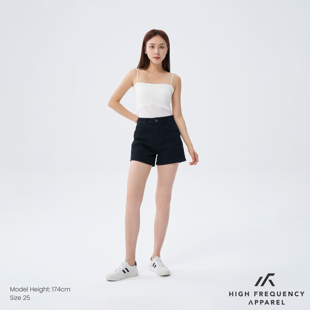 BW Mid-Waisted Stretch Denim Shorts