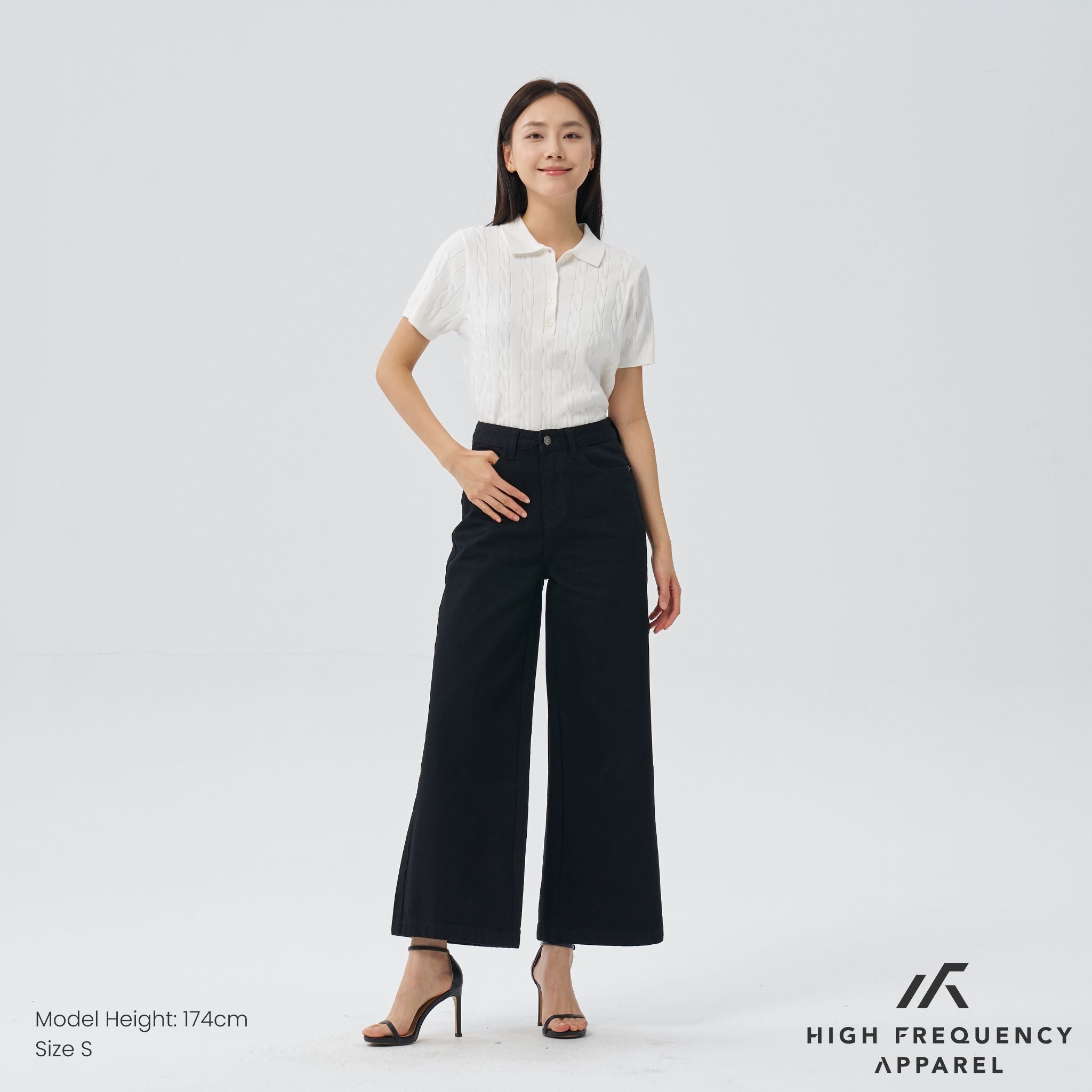 Ultra Wide Leg Dark Denim Jeans