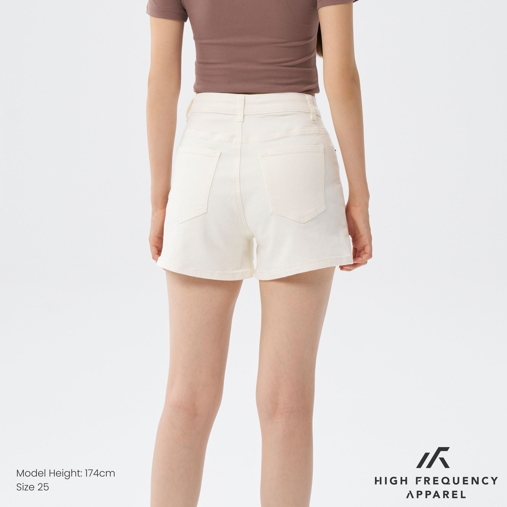 BW Mid-Waisted Stretch Denim Shorts