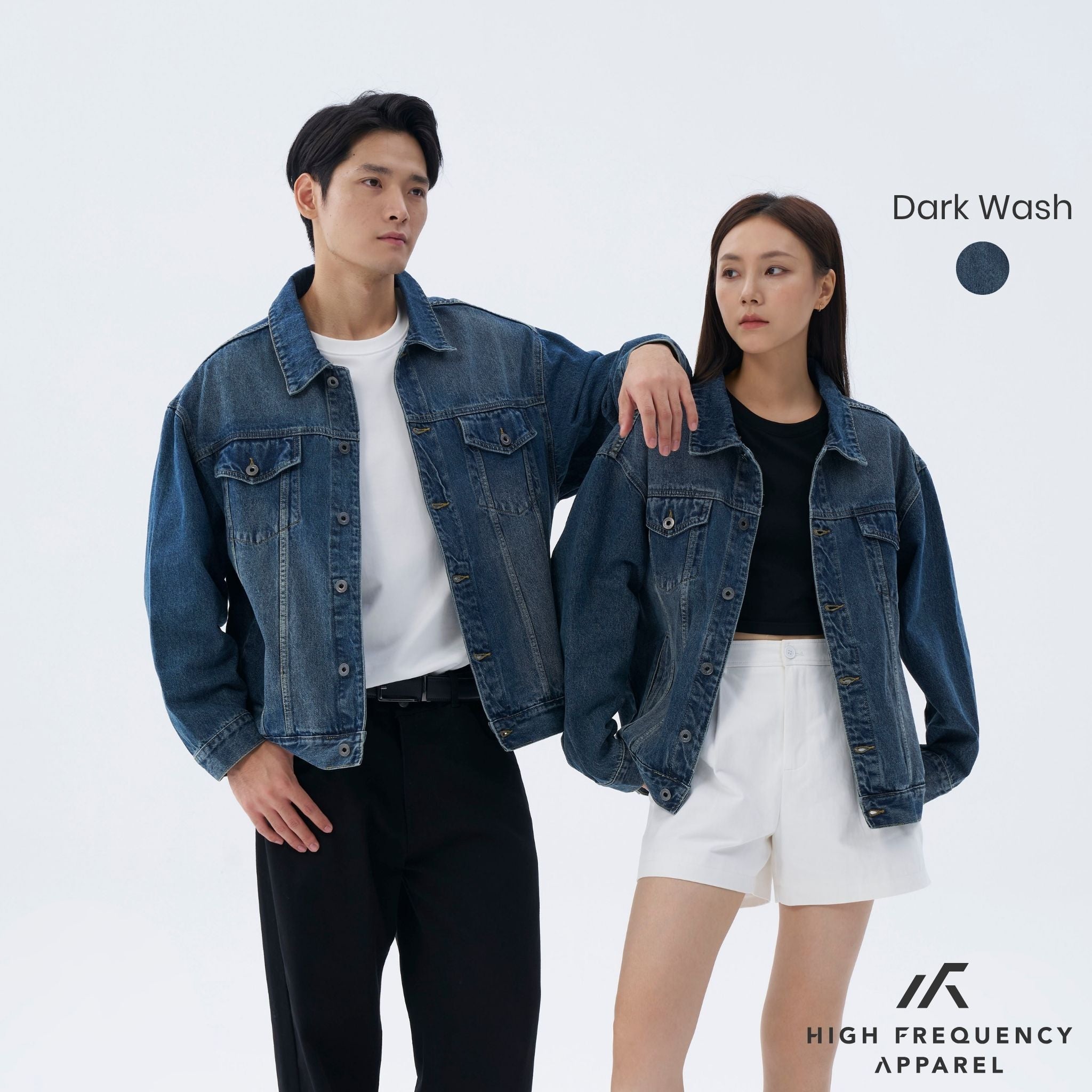 Unisex Oversized Denim Jacket – Timeless Relaxed Fit