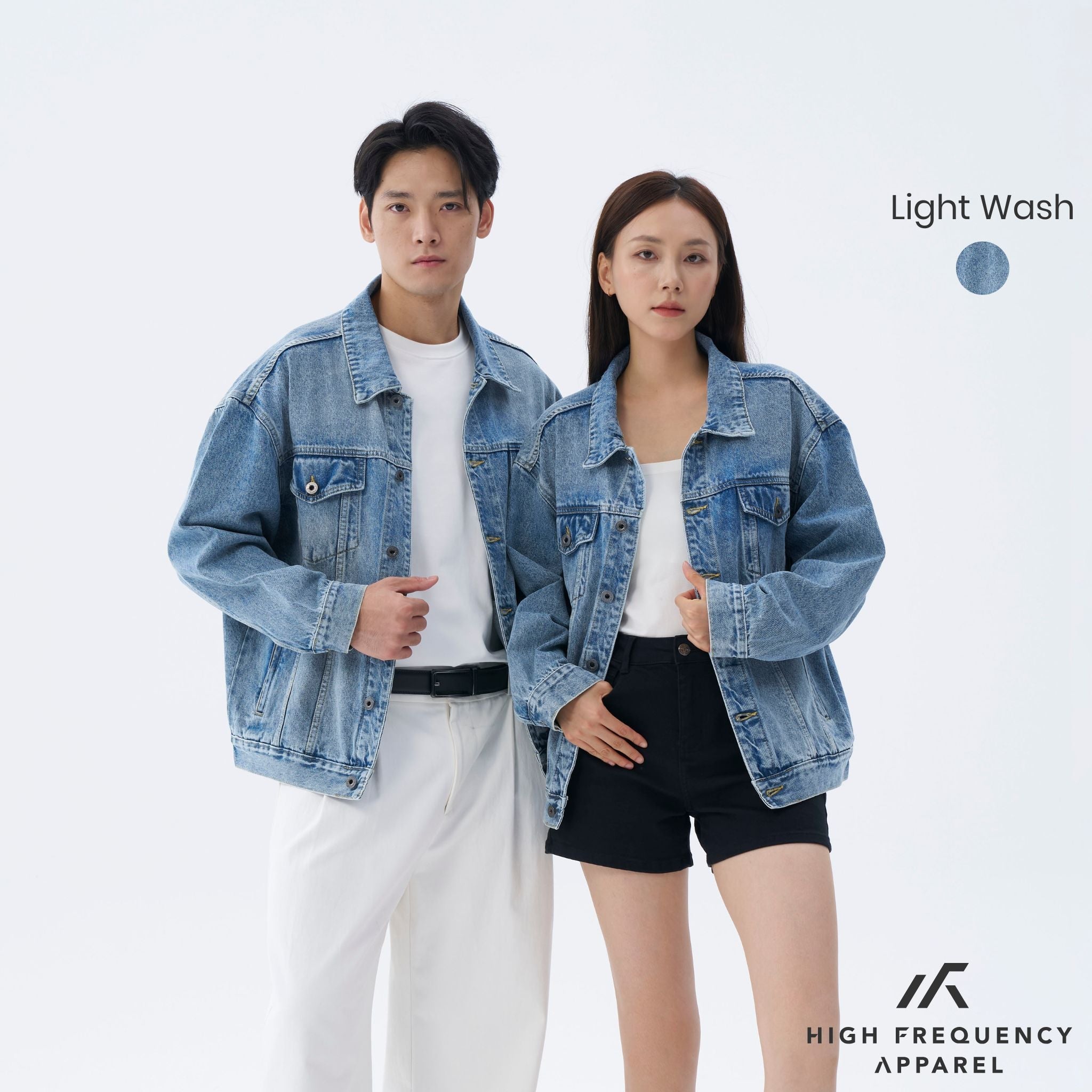 Unisex Oversized Denim Jacket – Timeless Relaxed Fit