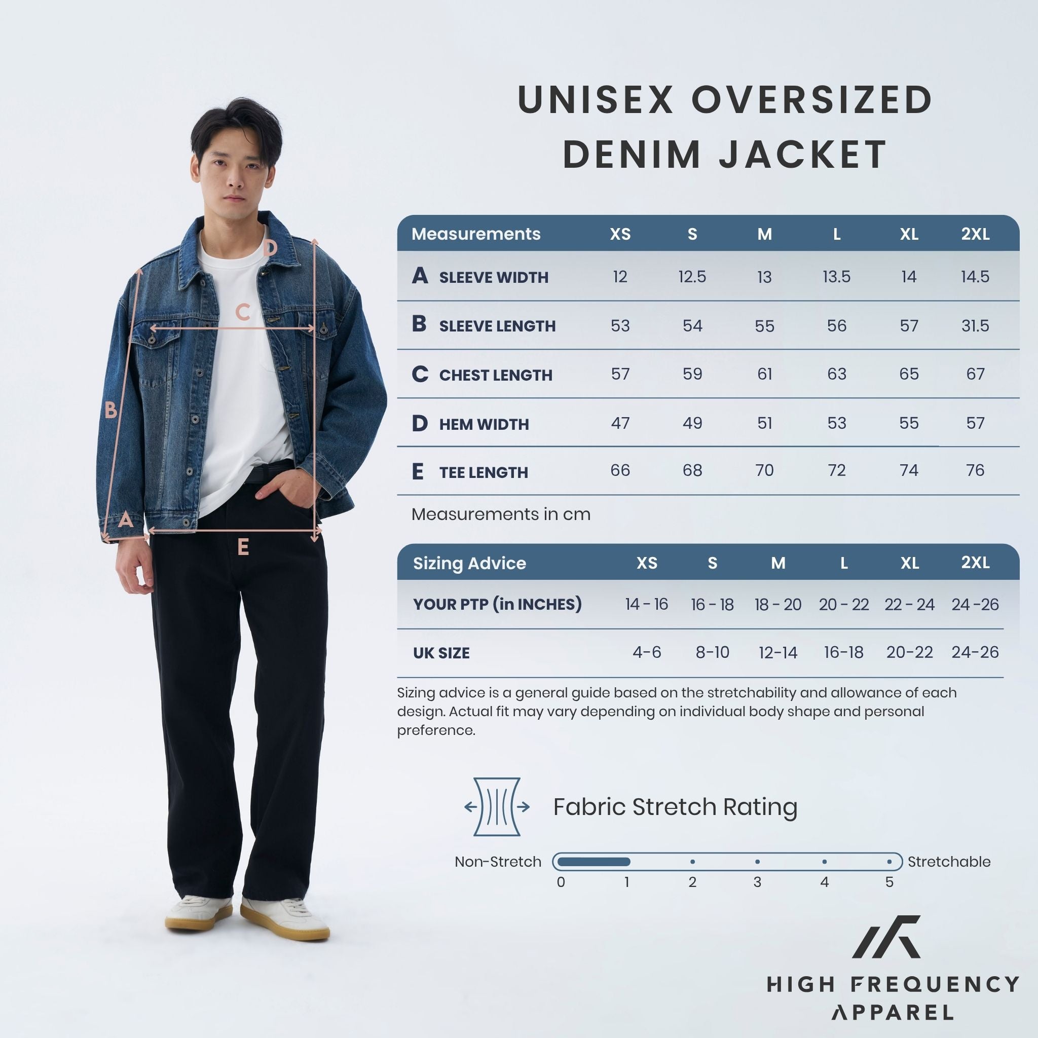 Unisex Oversized Denim Jacket – Timeless Relaxed Fit