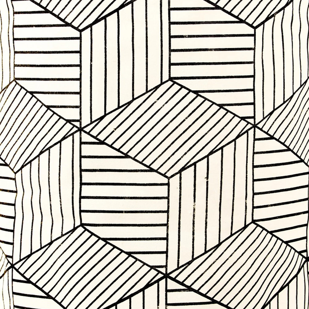Cubes Geometric Laundry Basket - White